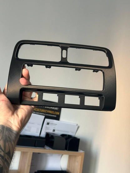 Nissan Silvia S14 Center Console Trim: ASA Plastic, AC Vents (1993-1998) Black