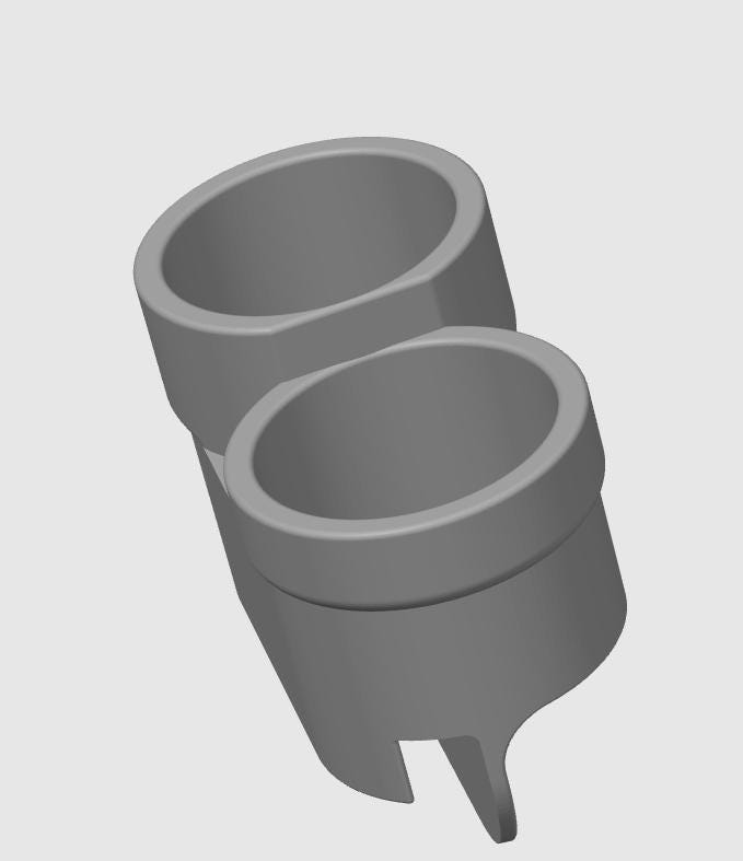 BMW E34 Cup Holder: 3D-Printed Center Console Insert