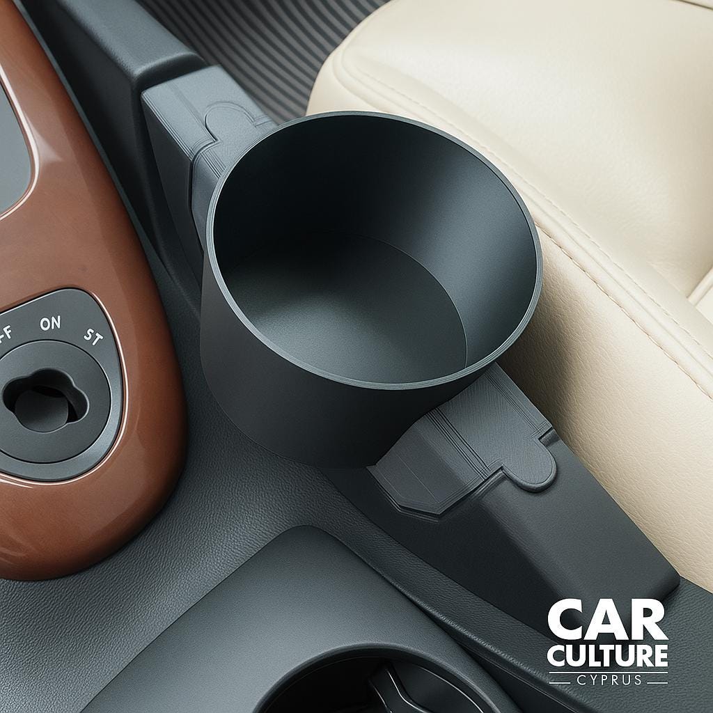 Smart Slot Saab Cup Holder — For NG 9-3 (2003–2010) black