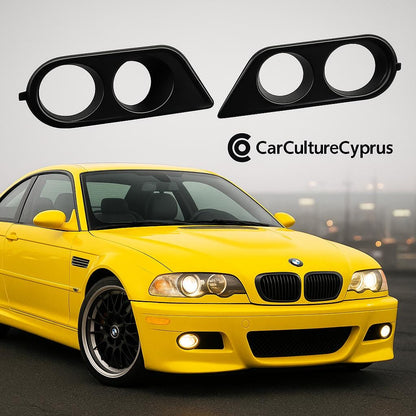 BMW E46 M3 Fog Light Air Duct Covers — Left & Right Set (2001–2006)