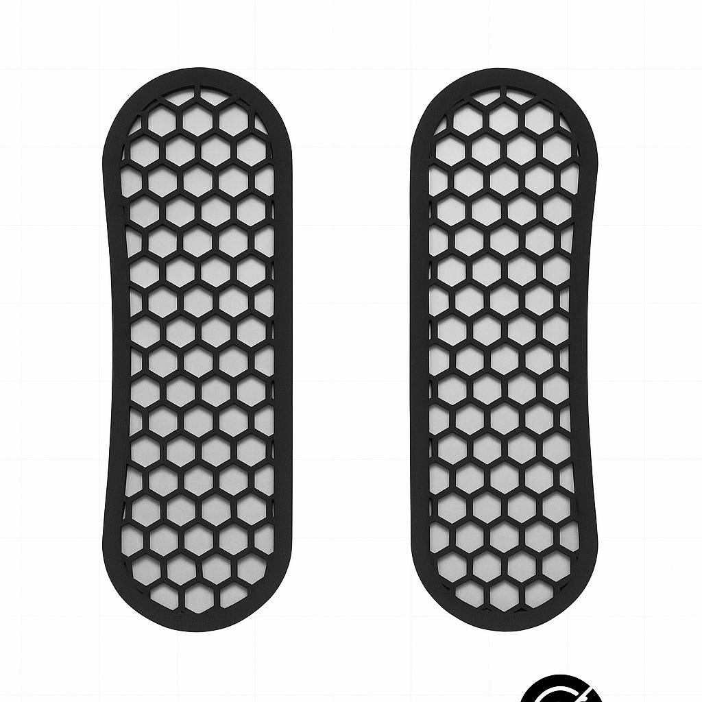 Corvette C5 Air Duct Fender Grilles Set | 1997–2004, ABS or ASA black