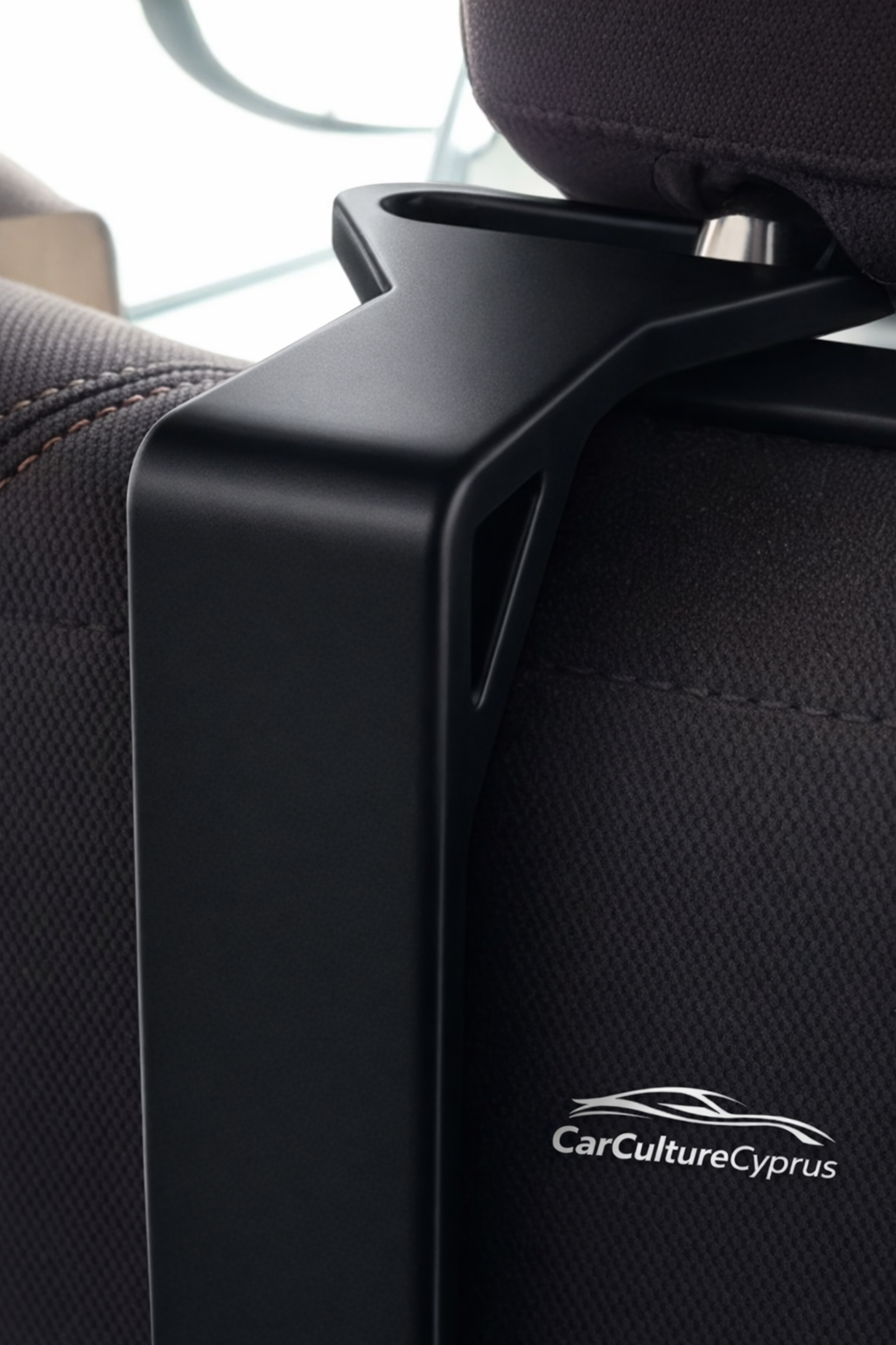 Car Headrest Cup Holder / Organizer black