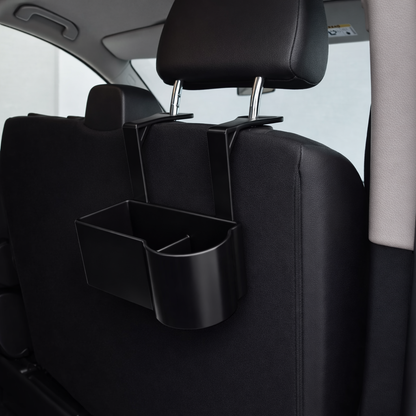 Car Headrest Cup Holder / Organizer black