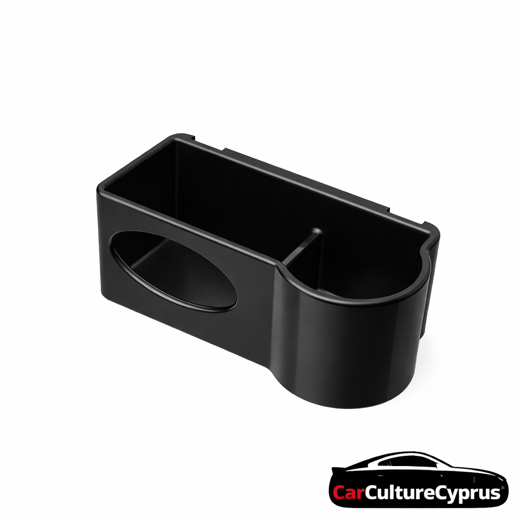 Car Headrest Cup Holder / Organizer black