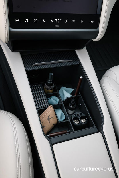 Tesla Model X Center Console Storage Cubbie – Practical Organization Solution