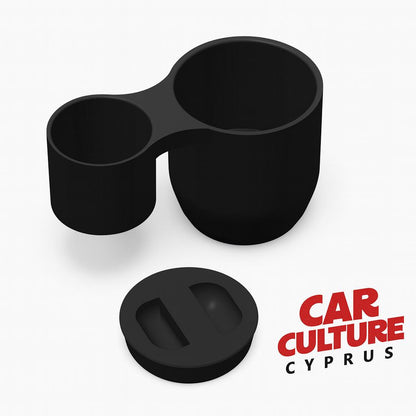 MINI Cooper R53 Cup Holder Extender | Optional Bottom Insert Included black