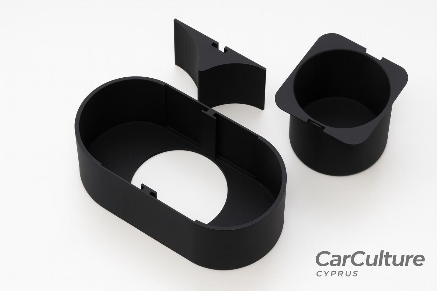 Chevy Colorado 2015–2023 Dual Cup Holder | 3-Piece Console Upgrade | black