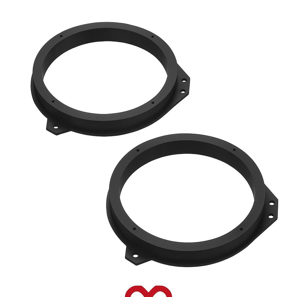 Renault Trafic II Speaker Adapter Set (2) | Fits 2000–2014 | Opel Vivaro Compatible black