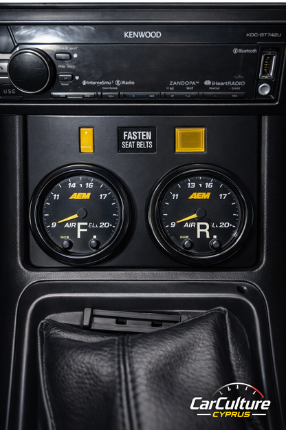 Datsun 240Z Center Console Dual Gauge Holder – 52mm Air/Fuel Gauge Pod