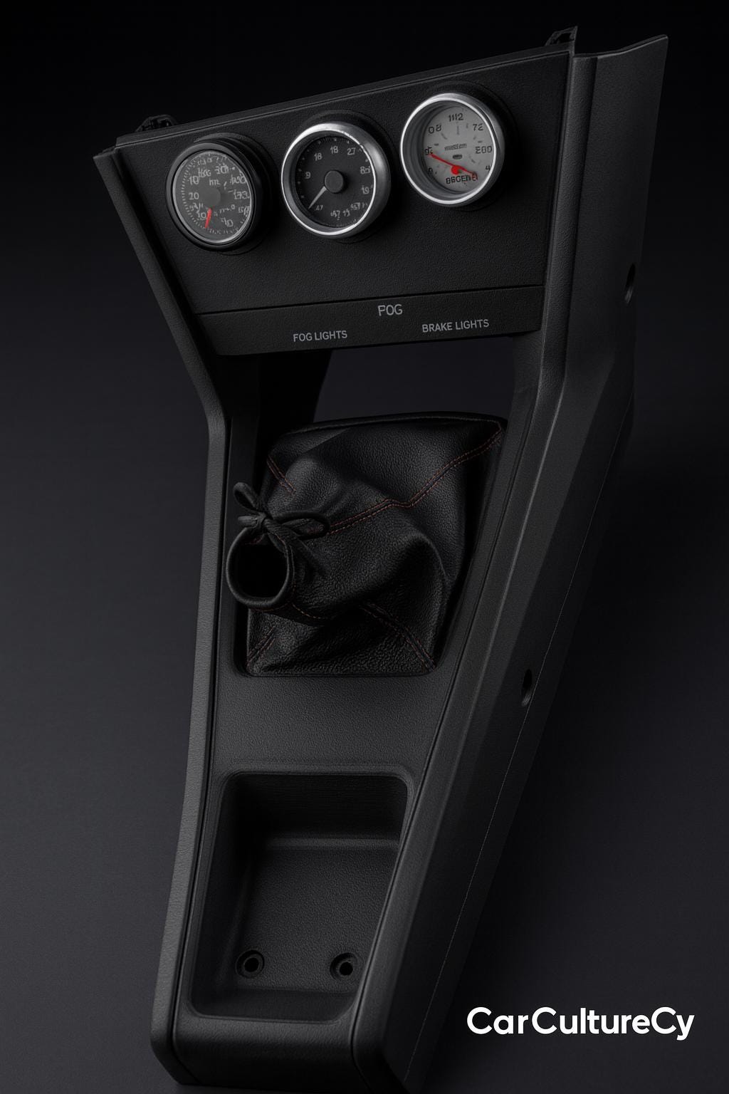 Toyota Celica RA24 RA29 Gauge Panel: Radio Delete Dash Trim (1976-77) black