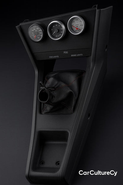 Toyota Celica RA24 RA29 Gauge Panel: Radio Delete Dash Trim (1976-77) black