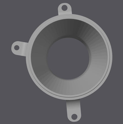 BMW E34 Headlight Intake Funnel Black | Engine Bay Cold Air Performance Upgrade