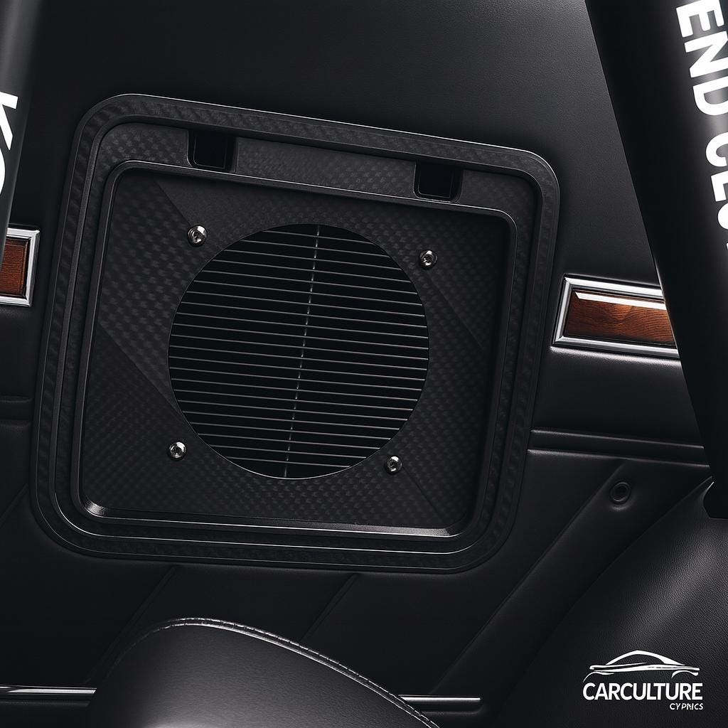 Toyota Celica RA29 Speaker Cubby: 6.5" Carbon Fiber Upgrade black