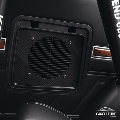 Toyota Celica RA29 Speaker Cubby: 6.5" Carbon Fiber Upgrade black