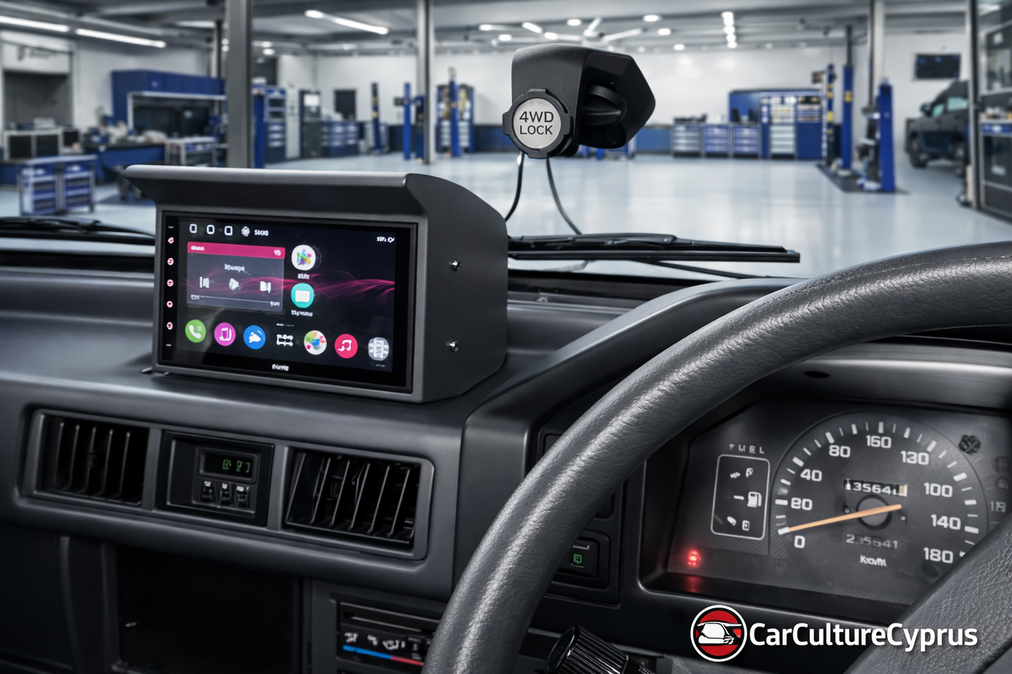 Mitsubishi Delica L300 2 DIN Stereo Dash Pod Mount