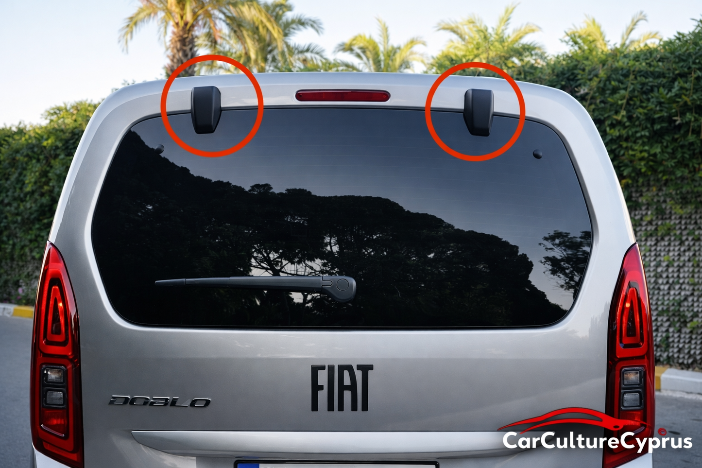 Fiat Doblo Rear Trunk Hinge Covers – 3D Printed Tailgate Hinge Caps (Set of 2)