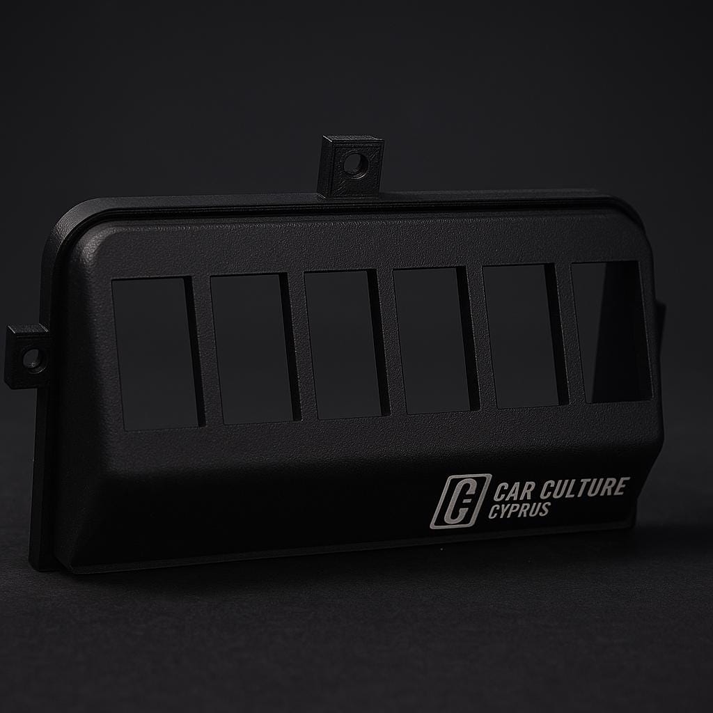Switch Panel for Nissan Patrol Y61 – Replaces Glasses Holder – Fits ARB / Carling Style Switches