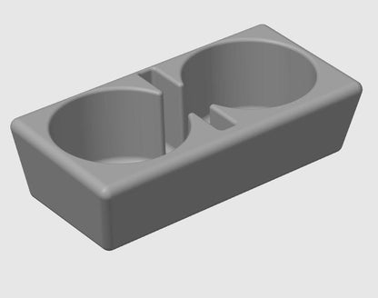 Land Cruiser 60-Series Cup Holder Insert – Dual Cup + Phone Slot