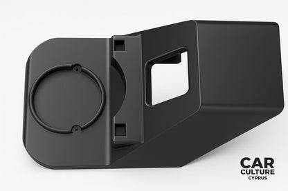 Miata NA/NB Fuel Latch Cover + Integrated Cup Holder (Upgraded Replacement)