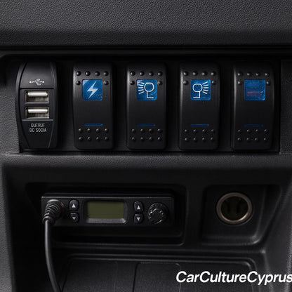 Mitsubishi Pajero / Montero / Shogun Gen 3 Rocker Switch Panel — NM & NP Models (5- or 6-slot)