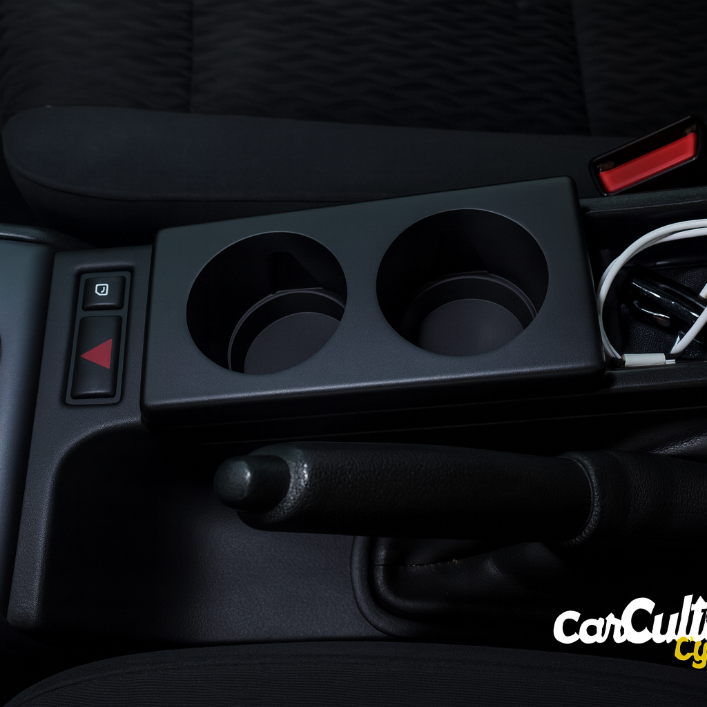 BMW E46 Center Console Cup Holder – Dual Drink Upgrade