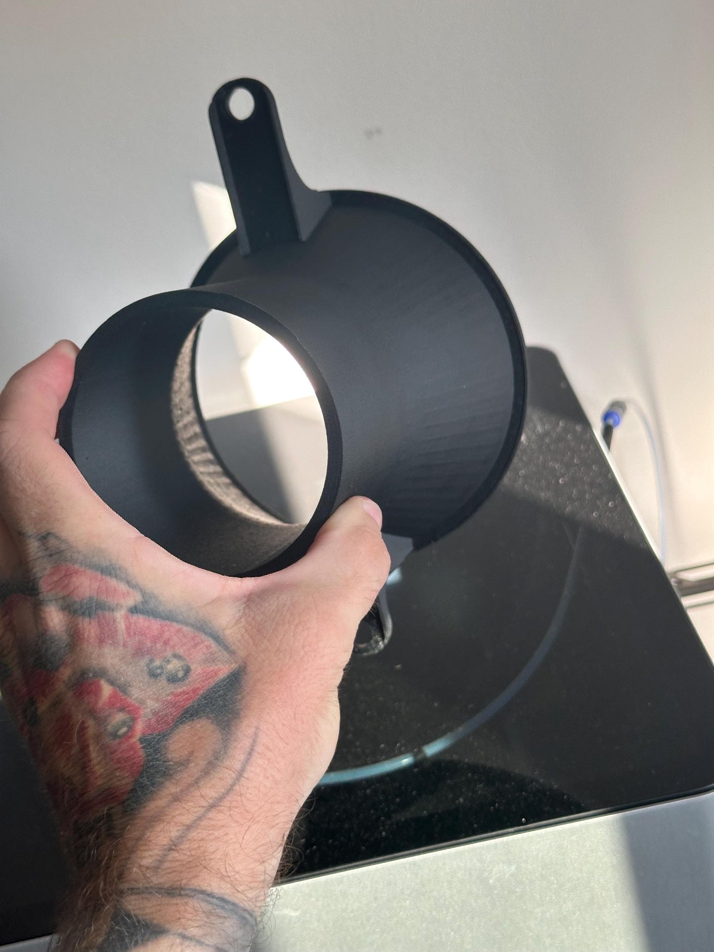 BMW E34 Headlight Intake Funnel Black | Engine Bay Cold Air Performance Upgrade