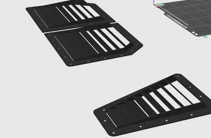 Universal Hood Vents — Optimized Airflow (Originally Designed for Nissan 350Z)