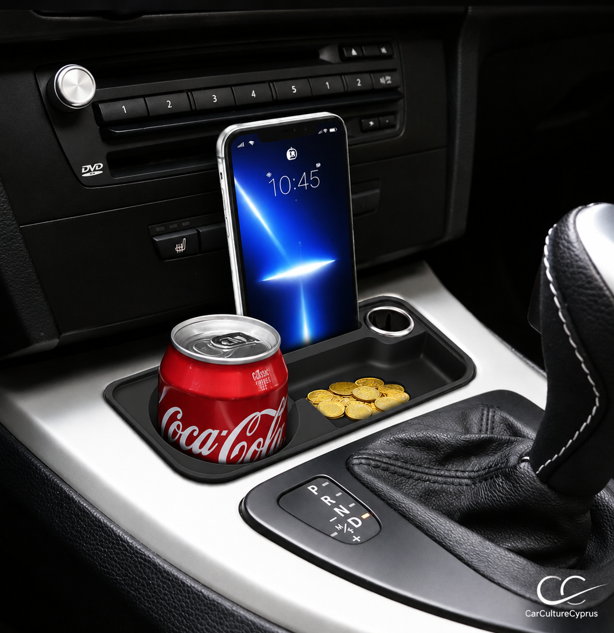 BMW E9X Cup Holder Insert – Center Console Organizer with Phone Slot