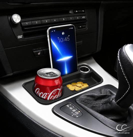 BMW E9X Cup Holder Insert – Center Console Organizer with Phone Slot