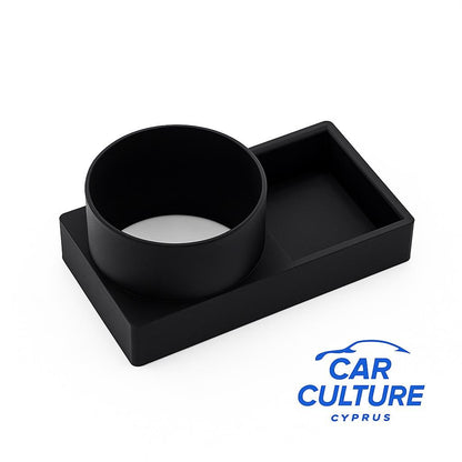 Renault Espace Cup Holder | Center Console Insert with Coin Box | black