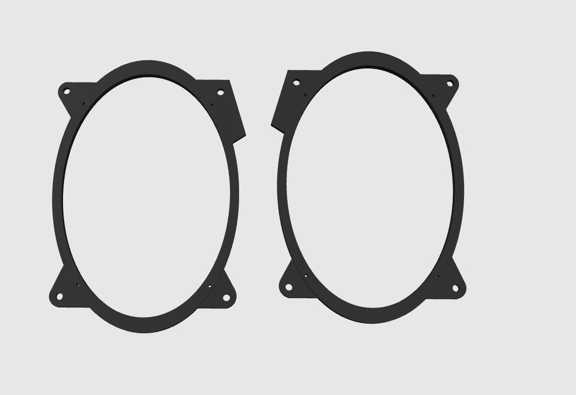 Toyota Corolla 6x9 Speaker Adapter Set (2003–2008) – Rear Deck Mounting Brackets