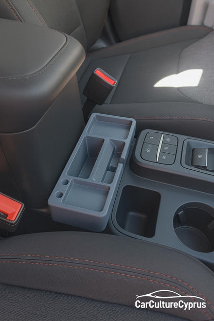 Ford Maverick Front Console Organizer with Phone Holder – 2022-2024 Maverick Storage Tray Insert Black