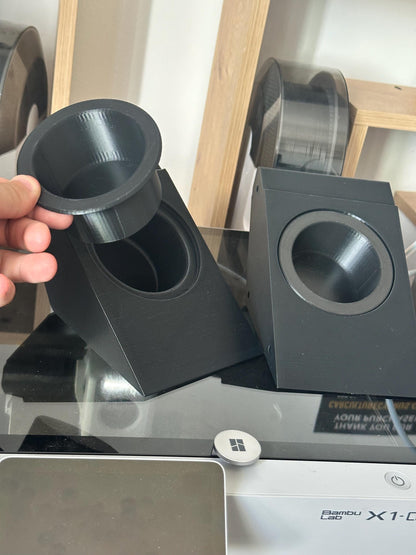 VW T6 Dashboard Cup Holder Set: Custom Fit, Spill-Proof black