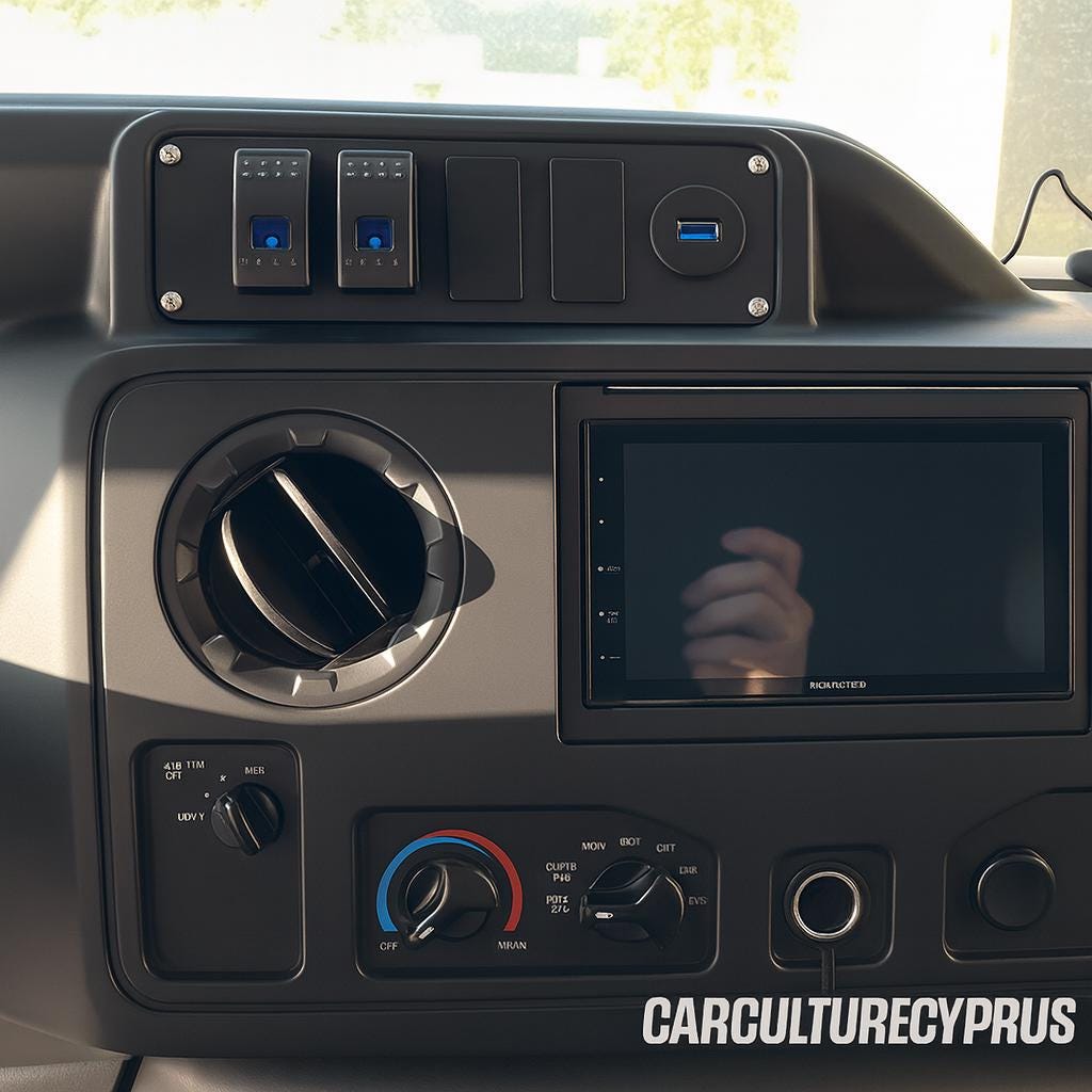 Ford E-450 E-350 Dash Switch Plate | Motorhome RV Dashboard Panel |