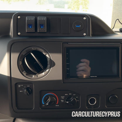 Ford E-450 E-350 Dash Switch Plate | Motorhome RV Dashboard Panel |