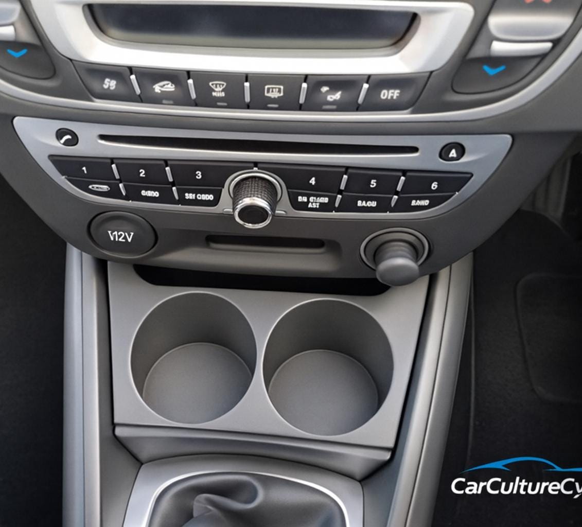 Renault Megane 3 Cup Holder Insert | 2 Versions: Standard Tight-Fit + Large XL Mugs | 2008–2016