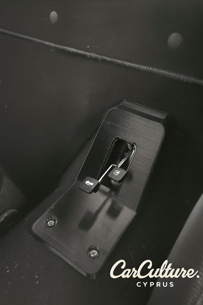 Mazda Miata MX-5 NB Trunk & Fuel Lid Lever Cover – Trim Panel Replacement black