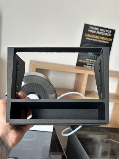 Volvo 740 double din Stereo Frame -  Mount with Storage Pocket black