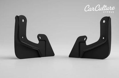 Honda CRX 2nd Gen Mud Flaps: Low Car Fitment, JDM Base Style black