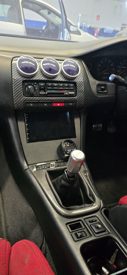Double DIN Dashboard Panel + Gauge Slot (Driver-Facing) – S14 Nissan Silvia / 200sx