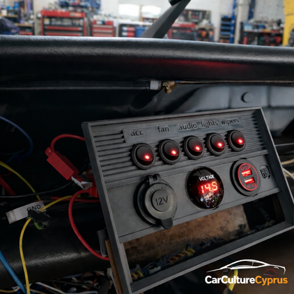 Fiat 124 Spider 2000 Dashboard Center Panel Replacement Classic Interior Upgrade
