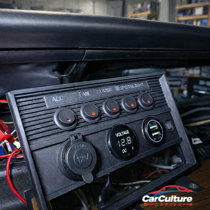 Fiat 124 Spider 2000 Dashboard Center Panel Replacement Classic Interior Upgrade