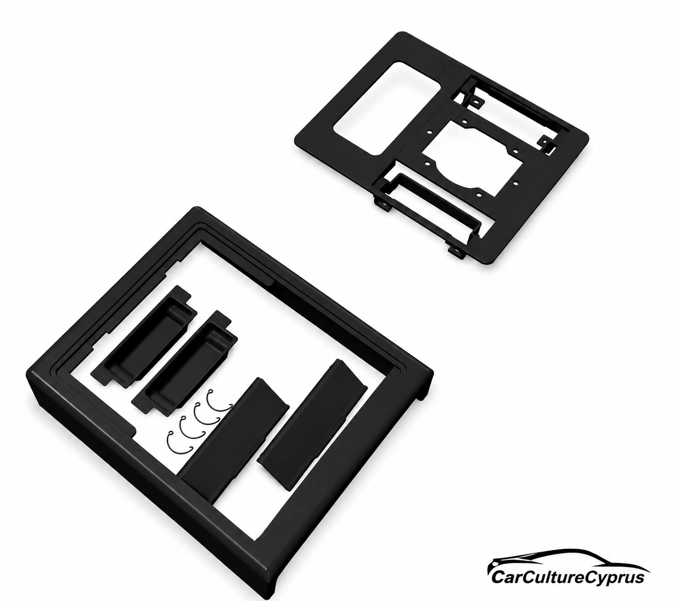 Pontiac Fiero Front Console Assembly – 1986 Manual Shifter Frame, Plate & Ashtray Set