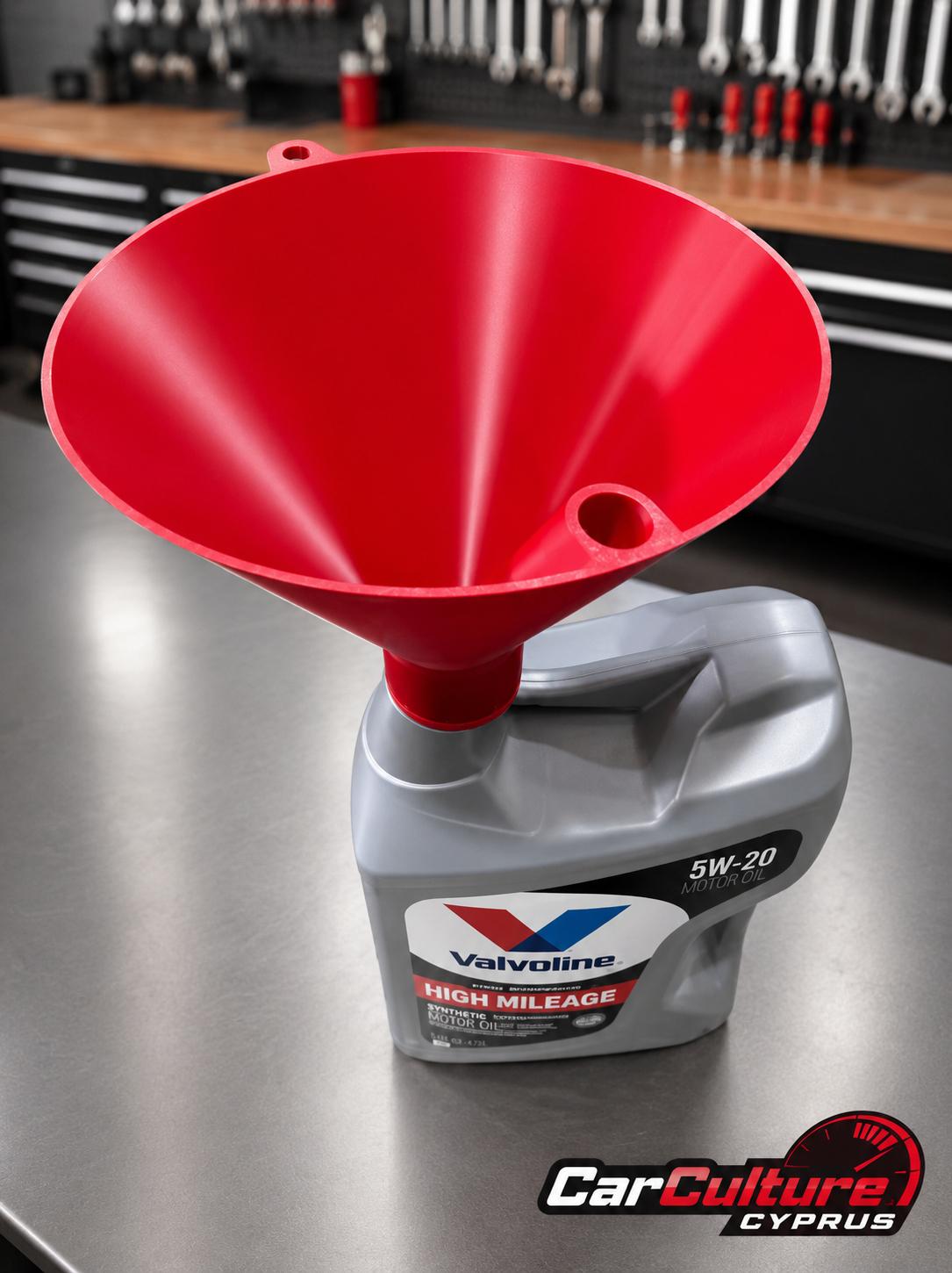 5qt Oil Bottle Funnel for Valvoline Jugs – Large or Small