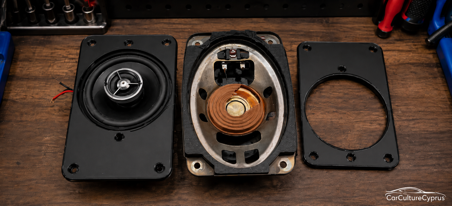Chevy / GMC OBS 3.5" Dash Speaker Adapter Set – 4x6 to 3.5" Conversion Plates