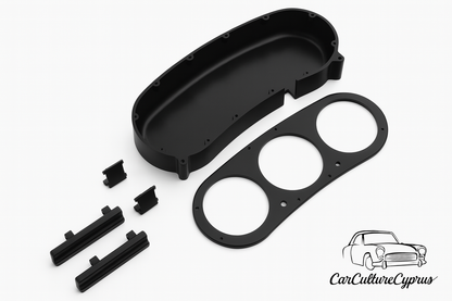 Three Gauge Cluster Housing for 2-5/8" / 66mm gauges
