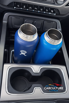 GMC Sierra / Chevy Silverado Center Console Cup Holder Tray – Large Bottle Organizer.