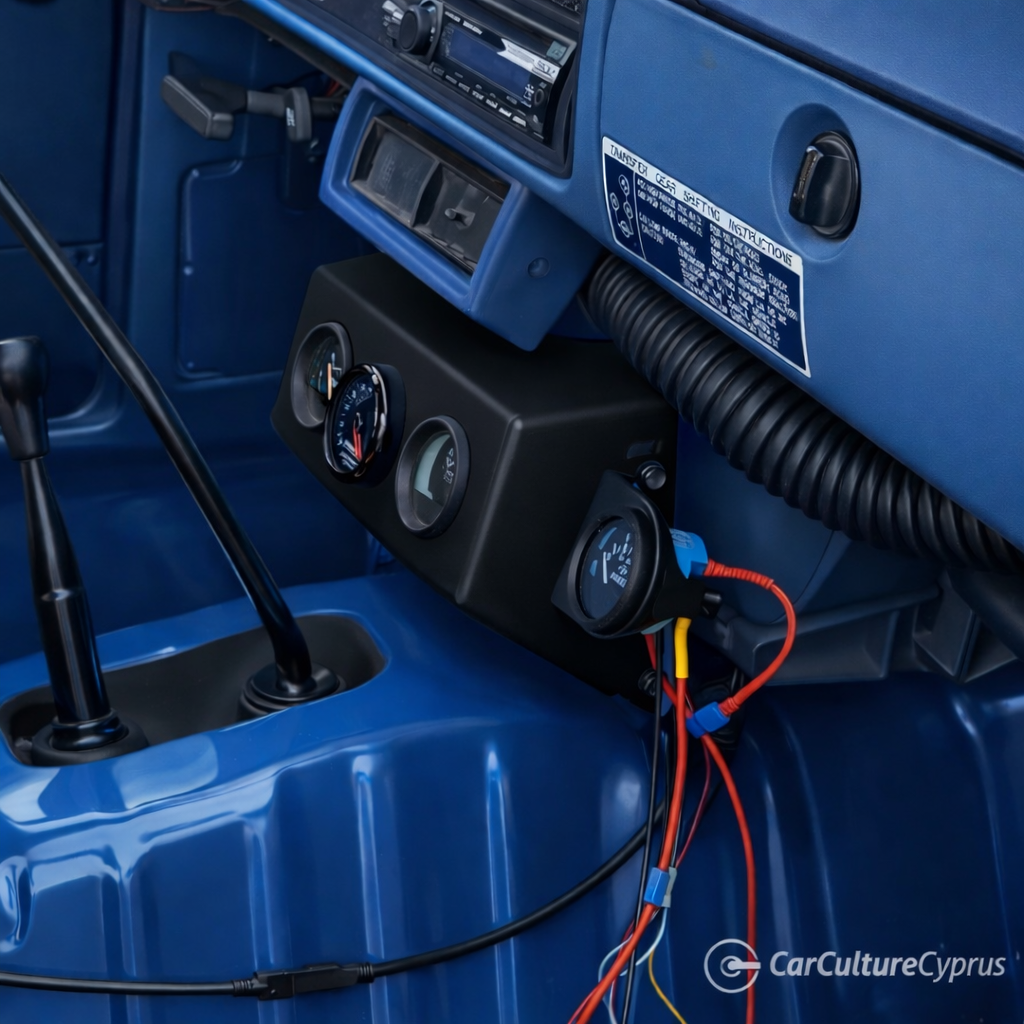 Toyota Hilux Pickup Center Gauge Pod | 3D Printed Dash Mount | 1979–1983 SR5