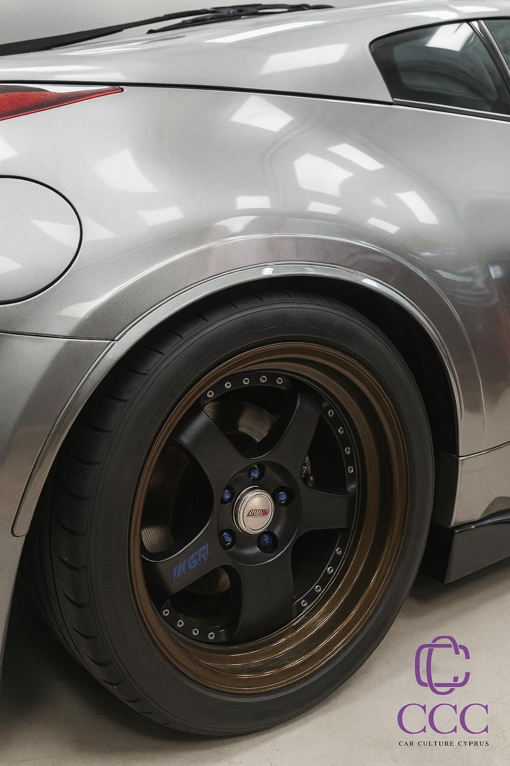 Nissan 350Z 380RS Style Fender Flares: ASA Plastic Extension Kit (8 Pieces)