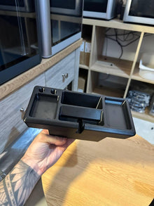 Organisateur de console avant Ford Maverick avec support de téléphone – Insert de plateau de rangement Maverick 2022-2024 Noir